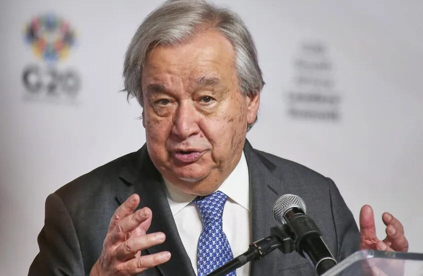 غوتيريش يدعو إلى إنهاء الاحتلال غير القانوني للأراضي الفلسطينية